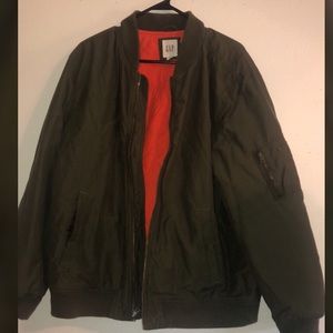 Men’s Olive Green Bomber Jacket